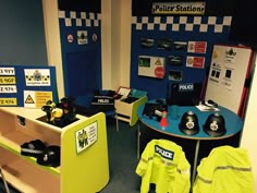 the police station is clean and ready to be used for children's safety purposes