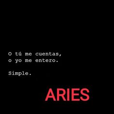 the words aries written in red on a black background