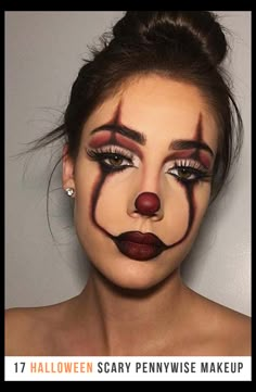 Horror Smink, Nem Halloween Makeup, Scary Pennywise, Makijaż Sugar Skull, Pennywise Makeup, Teknik Makeup, Halloween Makeup Clown