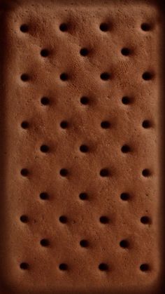 an ice cream sandwich with holes in it