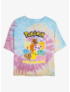 Pokemon T Shirt, Pokemon Tshirt, Pokemon Graphic, Cutesy Outfit, Pokémon Party, Pokemon Shirt, Tie Dye Girl, Pokemon Shirts, Pokemon Clothes