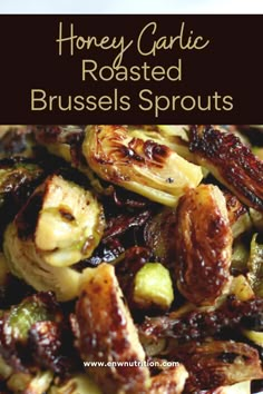 roasted brussel sprouts with honey garlic