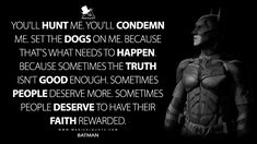 the batman quote is shown in black and white, with an image of batwoman