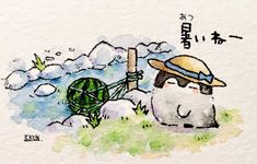 a drawing of a sheep wearing a hat and holding a baseball bat