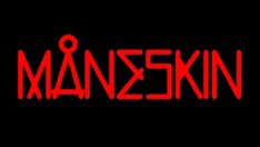 the word manzeskin in red on a black background