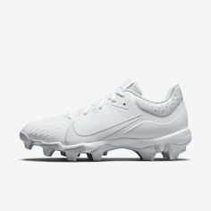 the nike vapor football shoe is white and has an upper part that looks like it could be