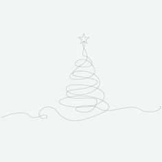 Single Line Christmas Tree, Single Line Christmas Drawing, One Line Christmas Tree, Line Art Christmas Card, Minimalist Christmas Tree Drawing, Line Drawing Christmas Tree, Line Art Christmas Tree, One Line Christmas Drawing, Christmas Tree Line Art