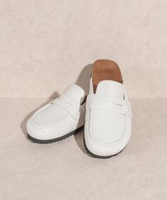 The Morgan White Loafer - The Flaunt White Mules, White Loafers, The Morgan, Superhero Design, Winter 2023, Mule Clogs, Polished Look, Mule, Character Shoes