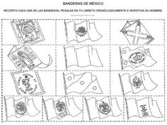 the flags of different countries are shown in black and white paper, which is cut into squares