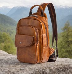 Elevate your style with our Handcrafted Vintage Brown Leather Backpack, perfect for those who value quality and classic design. This premium full-grain leather backpack offers timeless elegance and functionality. With multiple compartments for organized storage, including a front pocket for easy access to essentials, it's ideal for daily commutes, travel, or casual outings. Key Features: - Premium Full-Grain Leather: Durable and ages beautifully over time. - Multi-Compartment Design: Optimal organization for all your belongings. - Adjustable Straps: Ensures comfort for long-term use. - Durable Construction: Guaranteed to last, making it a valuable investment. Shipping: - Quick Processing Time: Ships within 1-2 days. - Fast Shipping: Delivery in 6-10 working days (faster in select countries Brown Leather Backpack, Organized Storage, Aging Beautifully, Backpack Purse, Vintage Brown, High Quality Leather, Full Grain Leather, Leather Backpack, Front Pocket