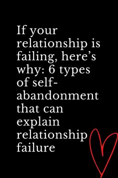 a red heart with the words if your relationship is falling, here's why 6 types of self - attachment that can explain