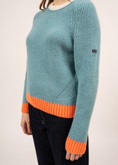 All sale or discounted merchandise is final sale and cannot be exchanged or returned. Warm up your winter wardrobe with the vibrant HASPARREN color-block sweater. This stylish sweater is crafted from a blend of soft mohair and synthetic materials, ensuring a fluffy, soft, and plush feel. Ideal for winter, the Hasparren Sweater offers unbeatable warmth and comfort while maintaining a lightweight fit. Its color-block design adds a touch of contemporary flair and a pop of color to any winter outfit Breton Stripe Shirt, Stylish Sweater, Colorblock Sweater, Stylish Sweaters, White Jade, Mohair Wool, Synthetic Materials, Knitting Ideas, Color Block Sweater