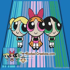 the powerpuff girls cross stitch pattern