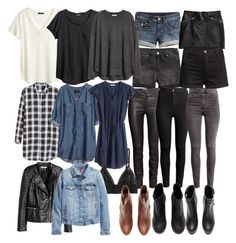 "Damon inspired H&M potentials" by tvdstyleblog ❤ liked on Polyvore featuring H&M, women's clothing, women, female, woman, misses and juniors Fashion Capsule Wardrobe, Minimalist Capsule Wardrobe, Hipster Outfits, Fashion Capsule, Dark Jeans, Damon Salvatore, Vacation Outfits, Clothing Women, Signature Style