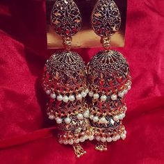 Most demanding jhumki 😍👌 DM for shop 👍 . .  #earring #earringfashion #dangleearrings #dangle #jhumkalover #jhumki #jhumkacollection… Fashion Earrings, Dangle Earrings