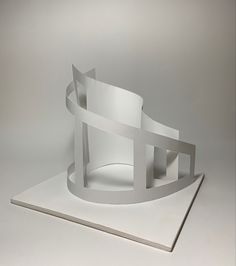 Architecture concept of circulation and cuves Abstarct Models Architecture, Concept Model Architecture Abstract, Abstract Paper Sculpture, Elements Of Design Shape, Curvilinear Forms, Amphitheater Architecture, Abstract Model