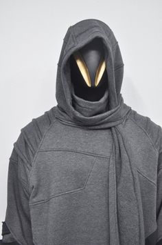 Oversized Techwear Hoodie With Detachable Hood, Oversized Techwear Hoodie With Adjustable Hood, Cotton Techwear With Double-lined Hood, Cotton Techwear Hooded Jacket With Double-lined Hood, Cotton Techwear Hoodie With Double-lined Hood, Neck Scarves