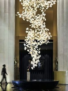 a large sculpture in the middle of a building