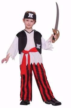 Boys Caribbean Pirate Costume Pants Shirt Vest Bandana Halloween Child Kids Boys Pirate Costume, Pirate Dress Up, Pirate Costume Kids, Pirate Dress, Pirate Boy, Pirate Outfit, Halloween Fancy Dress, Fancy Dress For Kids, Halloween Boys