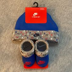 Infant Nike Hat And Sock Set Brand New 2-Piece Set Hat And Socks 0-6 Months Bundle And Save Reasonable Offers Accepted Or Countered Smoke Free Home Fast Shipping Nike Baby Clothes, Sock Set, Baby Nike, Jordan Shoes Girls, Nike Hat, Baby Outfits, Nike Blue, Kids Nike