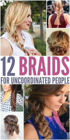 Fun Long Hairstyles, 12 Braids, Stylish Braids, Braiding Your Own Hair, Crazy House, Braid Ideas, Easy Braids, Braided Hairstyles Easy, Free Shoes