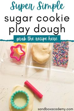 an easy recipe for sugar cookie play dough