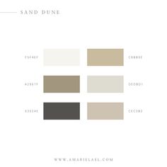 the color scheme for sand dune