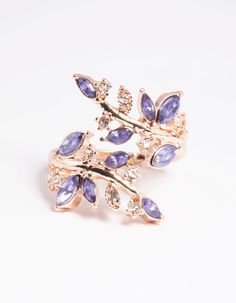 Rose Gold Lilac Vine Ring - Lovisa Lilac Rings, Lilac Vine, Lilac Accessories, Lilac Ring, Lavender Ring, Fairytale Decor, Vine Ring, Buy List, Fairy Godmother