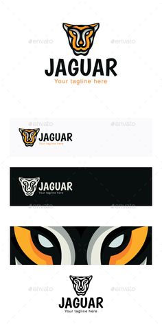 the logo for jaguar is shown here in this image, it looks like an animal's face