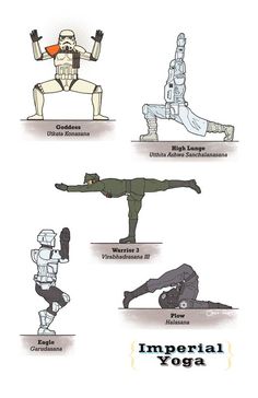 star wars yoga poses and their variations