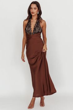 Maxi Dress Backless, Dress Backless, Romantic Night, Contemporary Chic, Dress Inspo, Mermaid Silhouette, Satin Maxi, Iron Material, Satin Maxi Dress