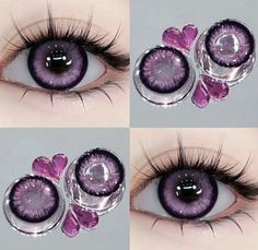 Purple Contact Lenses, Cool Contacts, Purple Contacts, Macro Photography Nature, Best Nature, Aesthetic Eyes, Contact Lenses Colored, Small Leaf, Doll Eyes