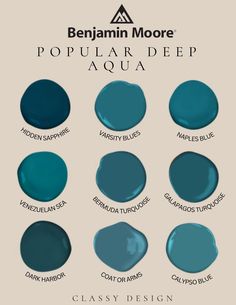 the shades of teal are shown in this color chart