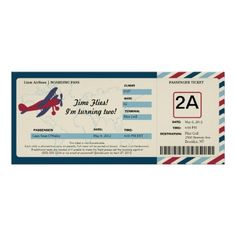 an air plane ticket with the number twenty two on it's front and back side