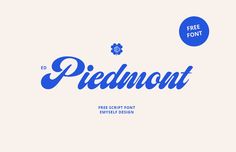 an old fashioned font with blue ink and the word peddmontt on it