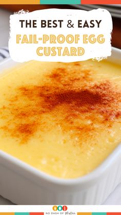 the best and easy fail - proof egg custard