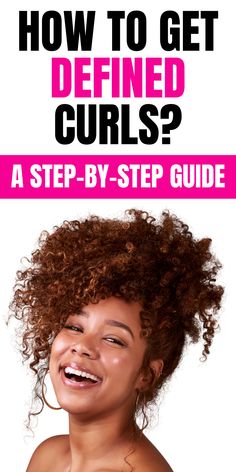 Achieve defined curls with this easy-to-follow guide. Learn how to prepare your hair, choose the right products, and style for gorgeous, bouncy curls. Get the ultimate guide to defined curls. Define Curls, Bantu Knot Out, Natural Hair Tutorials, Curly Hair Types, Curly Hair Products, Curl Styles, Braid Out