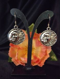 These sun and moon earrings are made of antique, Tibetan alloy. The fish hook closures are made of stainelss steel. Sun Moon Earrings, Sun And Moon Earrings, Portsmouth Va, Moon Earrings, Sun And Moon, The Fish, Portsmouth, Sun Moon, Fish Hook