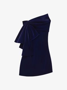 Bustier dress in velvet with oversized bow    in - dark navy | Givenchy US Dark Green Mini Dresses, Navy Blue Velvet Dress, Bow Mini Dress, Green Silk Dresses, Dark Green Dress, Blue Velvet Dress, Navy Blue Velvet, Short Denim, Green Mini Dress