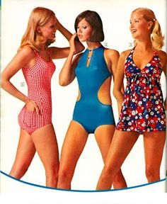 70s Swimsuit, Groovy 70s, 1970's Fashion, 70s Outfits