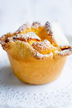 a pastry with powdered sugar on top