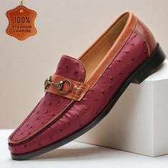 Category:Loafers  Slip-Ons; Upper Materials:Leather,Cowhide; Lining Materials:Cowhide; Embellishment:Buckle; Season:Fall,Winter; Gender:Men's; Toe Shape:Round Toe; Outsole Materials:Rubber; Closure Type:Loafer; Function:Comfortable,Breathable,Slip Resistant; Listing Date:08/16/2024; 2024 Trends:Classic Loafers Formal Summer Moccasins With Almond Toe, Formal Almond Toe Moccasins For Summer, Formal Summer Almond Toe Moccasins, Summer Formal Almond Toe Moccasins, Fitted Leather Loafers For Summer, Summer Leather Wingtip Loafers, Summer Leather Loafers, Mens Slip Ons, Classic Loafers