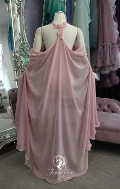 Aphrodite Cape/dress - Etsy Fantasy Dress With Cape, Cape Prom Dress, Greek Goddess Style Dress, Aphrodite Clothes, Aphrodite Outfit Aesthetic, Greek Goddess Prom Dress, Aphrodite Inspired Outfits, Greek Goddess Fashion, Aphrodite Aesthetic Outfit