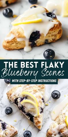 the best flaky blueberry scones with step - by - step instructions