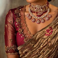 Sabyasachi Blouses, Front Neck Blouse Design, Sabyasachi Blouse, Model Blouse Designs, Latest Bridal Blouse Designs, Blouse Designs Catalogue, Embroidery Blouses, Latest Blouse Designs Pattern