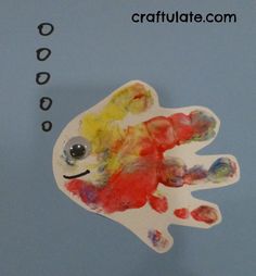 handprint fish craft for kids to make