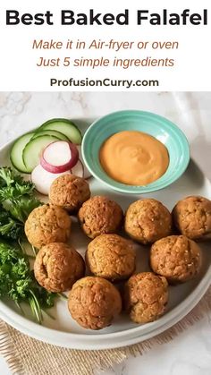 the best baked falafel recipe made in air - fryer or oven just 5 simple ingredients