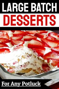 large batch desserts for any potluck