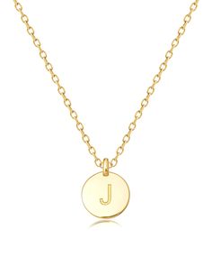 PRICES MAY VARY. ❤The necklace engraved with alphabet（from A to Z), 18k gold finish, Minimalism style. ❤At 16" in length with a 2" extender, This necklace will comfortably fit ALL girl and women neck sizes. ❤Wear this simple handmade necklace alone for a classic look, or layer it with choker or longer necklaces. ❤Perfect as a gift for all women and girls. Each necklace piece is packed with a handmade gift box. Tags: jewelry, sideways initial necklace, initial necklace, letter necklace, teen girl J Necklace, Initial Necklace Silver, Girls Necklace, Sideways Initial Necklace, Minimalism Style, Dainty Initial Necklace, Initial Necklaces, Gold Letter Necklace, Letter Pendant Necklace