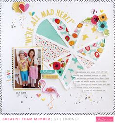 Illustrated Faith | Seeds of Faith Collection | Layout by Gail Lindner Paper Portfolio, Baby Sketch, Scrapbooking Kids, We're All Mad Here, Smash Journal, Album Ideas